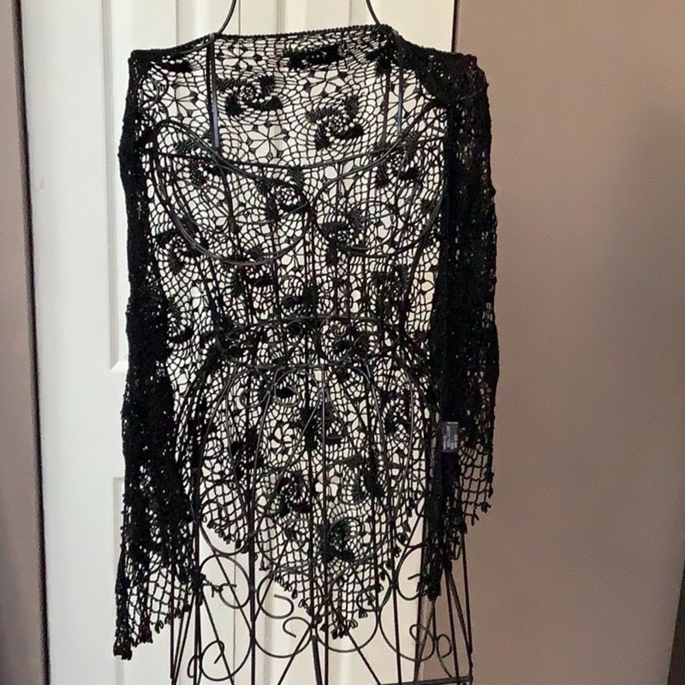 Beaded black  shawl